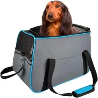 Flamingo , bolsa de transporte para perros, color gris