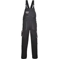Portwest Pantalón de trabajo con tirantes, tejido con protección UV 40+, talla XS, color