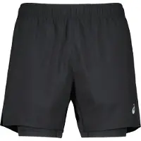 Asics para hombre. 2011D218 Shorts Core 2en1 5In negro (2XL), Deportivo, Multideporte, Poliéster, outlet 2026.