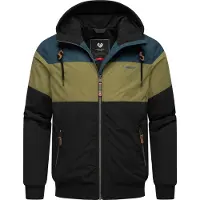 Ragwear Chaqueta de montaña azul / verde / oliva / negro