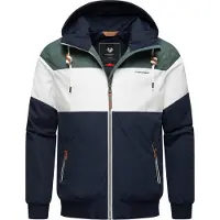 Ragwear Chaqueta de montaña azul / verde / blanco