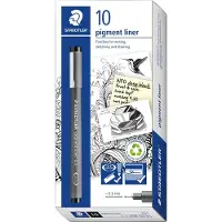 Staedtler Rotulador Pigment Liner 308 0.3mm 10 Unidades