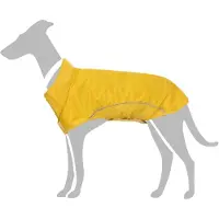 vidaXL : Abrigo impermeable para perros, con bandas reflectantes, de poliéster, color amarillo, talla 2XL