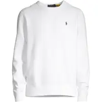Ralph Lauren para hombre. 710766772009 Sudadera de felpa RL blanco (M), Casual, Algodón, outlet 2026.