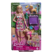 Barbie Paseador De Perros Con Muñeca En Silla De Ruedas