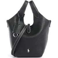 Ralph Lauren Bolso de mano negro / blanco