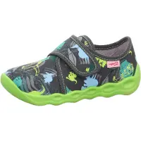 Superfit Zapatillas de casa azul claro / gris / manzana