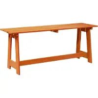 vidaXL Banco para exteriores, color marrón, 119 x 37 x 47 cm, fabricado en madera maciza de pino