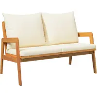vidaXL : Banco de jardín, estilo "aceite y madera natural", 115 x 65 x 71 cm, fabricado en madera de acacia maciza