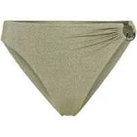 Karl Lagerfeld Karl Dna Ring Cheeky Hw Bottom Oil Green Lurex Talla: S | Bikinis Outlet | Mujer | Verde