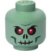 LEGO Cabeza de Esqueleto para Almacenamiento Grande (verde)