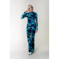 Colourful Rebel Tie Dye Mesh Extra Flare Pants Blue Talla: S | Pantalones Outlet | Mujer | Azul