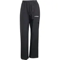 Adidas Pantalón de montaña 'Multi Climaproof Two-Layer Rain' negro / blanco