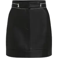 Karl Lagerfeld Faux Leather Zip Skirt Black Talla: 44 | Mini Faldas Outlet | Mujer | Negro