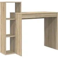 vidaXL Escritorio , estilo Sonoma, con tablero de madera laminada, 100 x 40 x 90 cm