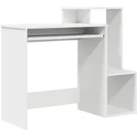vidaXL Escritorio , blanco, 106 x 41 x 88,5 cm, material de madera
