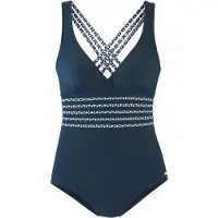 Sunseeker Traje de baño marino / blanco