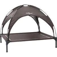 vidaXL Cama para perros , 90 x 81 x 80,5 cm, acero, color marrón