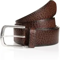 Tom Tailor Cinturón 'ROY' marrón oscuro
