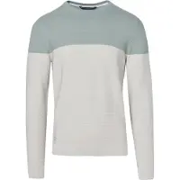 KOROSHI Jersey gris claro / menta