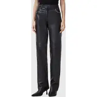 AllSaints Saige Stud Trouser Black Talla: 12 | Pantalones de Cuero Outlet | Mujer | Negro