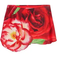 Desigual , Falda mini asimétrica Tyler McGillivary, Poliester, Rojo, XS