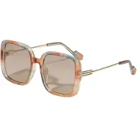 Pilgrim Gafas de sol 'ALIET' beige / azul claro / oro