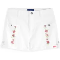 Scotch & Soda Girls Stretch White Denim Short White Talla: 12 | Pantalones Outlet | kids | Azul