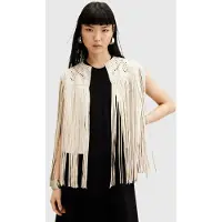 AllSaints Elias Astral Gilet Off White Talla: M | Chaquetas Outlet | Mujer | Blanco