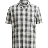 AllSaints Undermono Ss Shirt Black/white Talla: XL | Camisas Casuales Outlet | Hombre | Negro