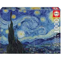 Educa El Rompecabezas De Madera De La Noche Estrellada De Vincent Van Gogh 1000 Piezas