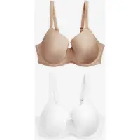 Next Sujetador beige oscuro / blanco