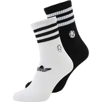 Adidas Calcetines Embroidered Football Crew Socks 2 Pairs mujer - Negro - L