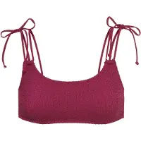 LASCANA Top de bikini rojo vino