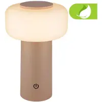Briloner Lámpara de mesa LED, batería, regulable, sin cables, con sensor táctil, para uso interior y exterior