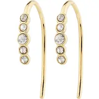 Pilgrim Pendientes 'Jenni' oro / transparente