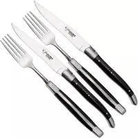 Laguiole En Aubrac CCF99EBIHL, set de cubertería de 4 piezas, madera de ébano