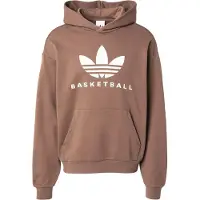 Adidas Originals Sudadera ' Basketball' marrón / blanco