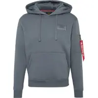 Alpha industries Sudadera azul ahumado / amarillo pastel / rojo sangre / blanco