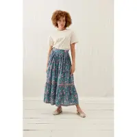 Louise Misha Skirt Jansiane Teal Garden Of Eden Talla: 36 | Faldas Midi Outlet | Mujer | Cian