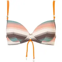 Livera Sw Bra Tshirt Push Bonita Push Up Mauri Colorful Stripes Talla: BC42 | Bikinis Outlet | Mujer