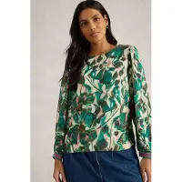 White Stuff Angie Top Green Print Talla: 8 | Blusas Outlet | Mujer | Verde