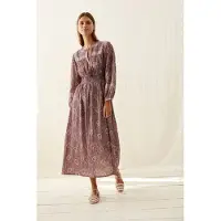 Louise Misha Dress Diane Purple Dusk Grove Talla: 40 | Vestidos Midi Outlet | Mujer | Púrpura