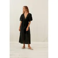 Louise Misha Dress Kallia Black Talla: 42 | Vestidos Midi Outlet | Mujer | Negro