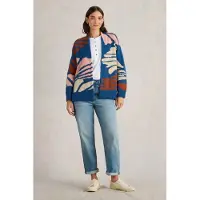White Stuff Louisa Longline Cardi Blue Multi Talla: XL | Cárdigan Outlet | Mujer | Azul