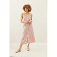 Louise Misha Dress Guananina Pink Daisy Garden Talla: 44 | Vestidos Midi Outlet | Mujer | Rosa