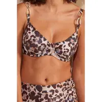 Livera Sw Bra Underw. Bodee Barbados Animal Dark Leo Talla: FG38 | Bikinis Outlet | Mujer