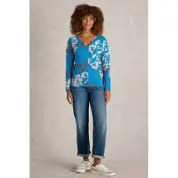 White Stuff Nelly Ls Tee Blue Multi Talla: 8 | Manga Larga Outlet | Mujer | Azul