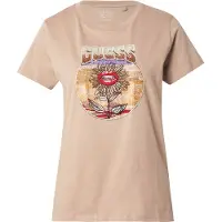 Guess Marciano GUESS Ss Logo Desert Flowe Wet Sand Talla: S | Camisetas de Seda Outlet | Mujer | Marrón