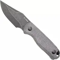 Kizer Cutlery Drop Bear 1092A1 Blackwashed AEB-L, Black Micarta, cuchillo fijo